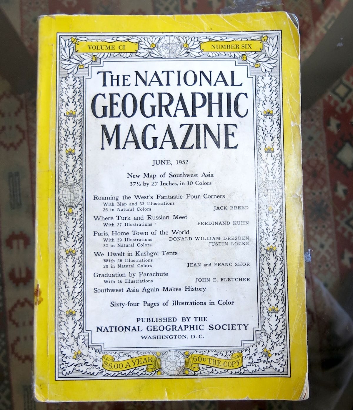 National Geographic Magazine Cover, 1952